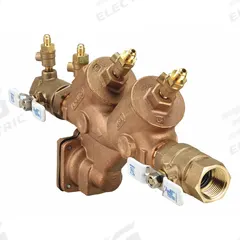 APOLLO Reduced Pressure Zone Backflow Preventer: 4A, Std Configuration, Bronze, 3/4 in Pipe Size (MPN 4ALF204A2F). Key specifications — Shut-Off Valve Type: Ball Valve; Connection Type: FNPT.
