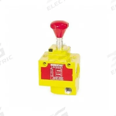 AVENTICS Lock-Out Valve: 1/2 in NPT, 1/2 in NPTF Outlet Size, 150 psig Max Op Pressure - Numatics Compressed Air Line Lockout Valves for FRLs