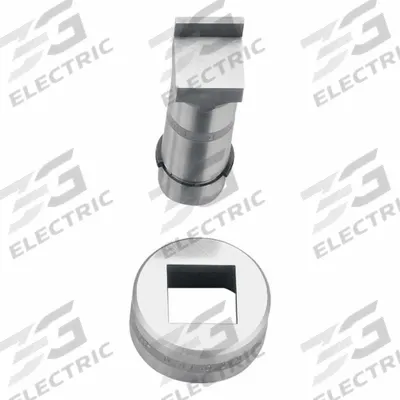 METALPRO Punch and Die: 40 ton_45 ton_50 ton Compatible Ironworker Size - Notching Dies