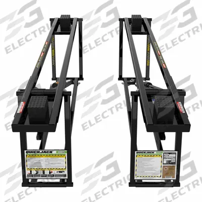 QUICKJACK Portable Car Lift: 6,000 lb Load Capacity, 24 in Max Lift Ht, 3 in Min Lift Ht - Portable Scissor Lifts