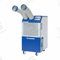 KOLDWAVE Portable Air Conditioner: 410 sq ft – 430 sq ft, 16,000 BtuH, 115V AC, Cooling Only (MPN K6WK16BEA1AAA0). Key specifications — Compatible Location: Indoor; Voltage: 115V AC; Includes Air Filter: Air Filter Included; Brand: KOLDWAVE.