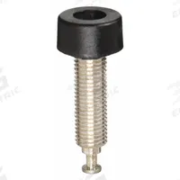 Banana Jack: 1 1/4 in Lg, Brass, Polycarbonate, 2,500 V Max Volt, 15 A Max Current, Black (MPN 1581-0-G/10P). Key specifications — Contact Material: Brass; Body Material: Brass; Brand: POMONA; Color: Black.