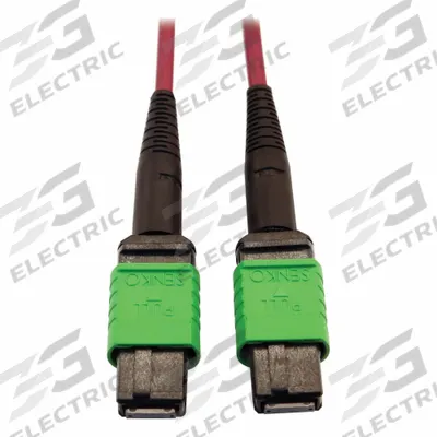 EATON TRIPP LITE Fiber Cable: (1) 16F MPO/APC Female (Green) x (1) 16F MPO/APC Female (Green) - MPO OM3 Fiber Optic Patch Cords