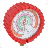 IMPERIAL High Side Gauge: High Side Gauge, 0 psi to 800 psi, Non-Liquid Filled, 2 1/2 in Dia, Red (MPN 422-CR). Key specifications — Brand: IMPERIAL; Accuracy: ± 3-2-3%; Color: Red; For Refrigerant Type: R-22.