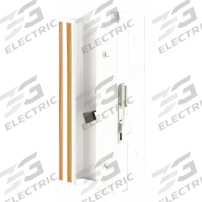 PRIME-LINE Sliding Door Lock: 2 1/2 in Lg, 7/8 in Wd - Recessed Handles for Sliding Doors