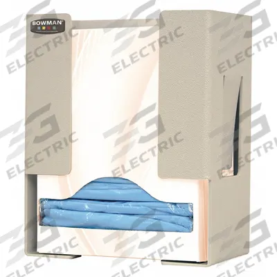 BOWMAN DISPENSERS Gown Dispenser: 7 15/16 in Overall Wd, 4 15/16 in Overall Dp - Surgical Gown & Dressing Dispensers