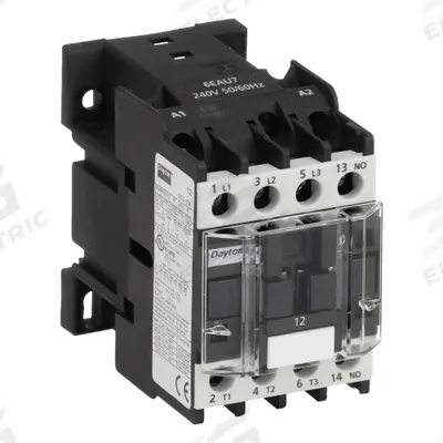 Dayton Magnetic Contactor: Non-Reversing, 3 Poles, 3NO Contacts, 12 A - Non-Reversing IEC Contactors