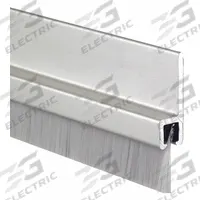 PEMKO Door Weatherstripping: Brush Insert, 9 ft Lg, 1 1/8 in Wd, 1 1/8 in Ht (MPN 18041 CNB X 108"). Key specifications — Insert Material: Nylon; Flange Material: Aluminum; Brand: PEMKO.