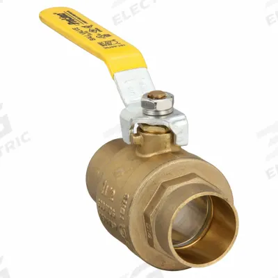 APPROVED VENDOR Manual Two-Way Ball Valve: 1 1/2 in, Brass, Straight, Sweat x Sweat - Brass Ball Valves