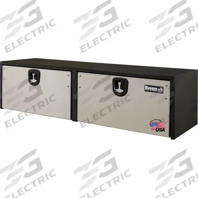 BUYERS PRODUCTS Topsider: Underbody Truck Box, Double Drop-Down Doors Door, 18 in Overall Dp - Double Drop-Down Door Boxes