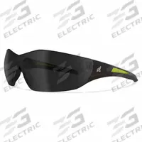 EDGE EYEWEAR Safety Glasses: Smoke Lens, Full-Frame, Metal Detectable, Black Frame, Delano G2 Series (MPN SD116-G2). Key specifications — Brand: EDGE EYEWEAR; Frame Color: Black; Lens Color: Smoke.