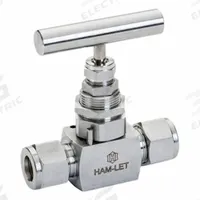 HAM-LET Plumbing Needle Valves: Inline Valve Body, 316 Stainless Steel, Screw-In Bonnet, FNPT x FNPT (MPN H-99S-00-SS-L-V-3/8). Key specifications — For Media: Liquid; Standards: ISO 15848-1; Brand: HAM-LET; Valve Series: H99; Stem Type: V-Stem; Connection Gender - Side 2: Female; Connection Gender - Side 1: Female; Connection Type - Side 1: NPT.