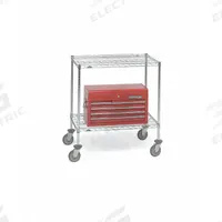 METRO Wire Shelving Unit: 48 in x 24 in x 39 7/8 in, Dry, Split Sleeve, 2 Shelves, (4) Swivel (MPN 65121-IP). Key specifications — attr15738: Silver; attr15739: (4) Posts; attr14157: Chrome; attr14150: Dry; attr14159: Round; attr5304: 2; attr14155: (4) Swivel; attr14158: Steel.