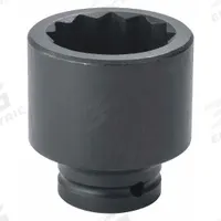 PROTO Impact Socket: 3/4 in Drive Size, Metric, 50 mm Socket Size, 12-Point, Std, Black Oxide (MPN J07550MT). Key specifications — attr1215501: PROTO; attr1215515: Black Oxide; attr1215518: 50 mm.