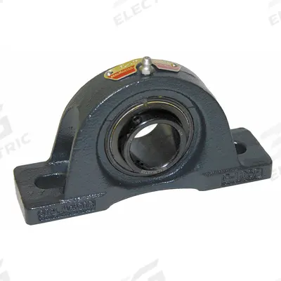 SEALMASTER Pillow Block Bearing: 1 1/4 in Bore, Cast Iron, Set Screws - Low-Base Pillow Block Ball Bearings