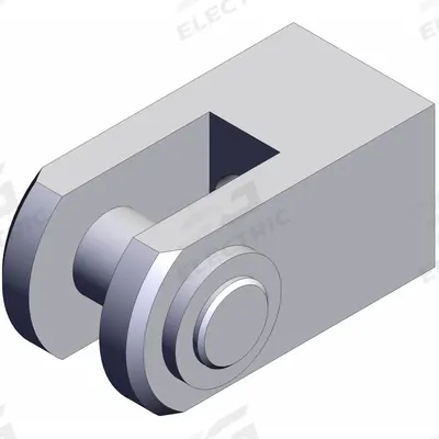 SMC Knuckle Joint: Fits 20 mm Bore Dia, M8 x 1.25 Thread Size, Y-G02 - Clevis Mounting Hardware