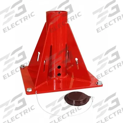 THERN Mounting Bases for Davit Cranes: Pedestal, Steel - Pedestal-Mount Bases