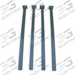 APPROVED VENDOR Stack Rack Post Set: 1 1/2 in x 1 1/2 in x 42 in, 2,000 lb Load Capacity, Steel (MPN PT-2-42). Key specifications — attr4948: Steel; attr38467: APPROVED VENDOR; attr38469: Gray; attr38471: Powder Coated.