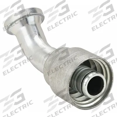 AEROQUIP Hydraulic Crimp Fitting: Steel x Steel, 45° Elbow, -16 For Hose Dash Size - Crimp Hydraulic Hose Fittings with Flange Connection