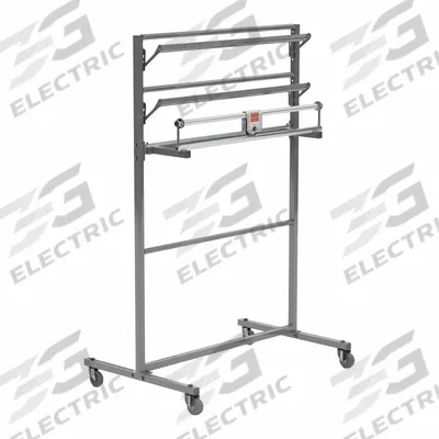 BULMAN Paper Cutter: Mounted, For 48 in Roll Wd, 63 in Overall Wd - Double-Armed Paper Dispensers