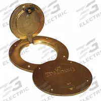 SPALDING Locking Floor Cover Plate: Brown, 7 in Overall Dia (MPN 408729). Key specifications — attr990165: Locking Floor Cover Plate; attr990150: Brown; attr1029681: Brass; attr991583: SPALDING.