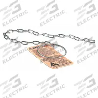 CHERNE Replacement Ring and Chain: Stainless Steel, 24 in Overall Lg, 0.1 in Overall Ht (MPN 059798). Key specifications — Includes: Safety Tag; Brand: CHERNE; Compatible Grainger Part Number: 1VNF3; Compatible Mfr Part Number: 270067; Material: Stainless Steel; Product Type: Replacement Ring and Chain.