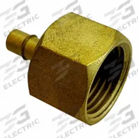 MEM-CO Mini Barbed Fitting Adapter: 3/4 in ID x 3/4 in Pipe x 1/8 in ID Size, FNPT x Tube, Brass (MPN 3/4FB3). Key specifications — Brand: MEM-CO.