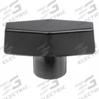 DAVIES Hand Knob: T, Thermoset, 3/8"-16 Thread, 22 mm Thread Lg, 2 in Dia (MPN 3090-K). Key specifications — Brand: DAVIES.