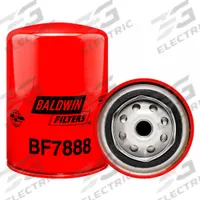 BALDWIN FILTERS Fuel Filter: Spin-On, 3 11/16 in Outside Dia, M16-1.50 Thread Size, Cellulose, Volvo (MPN BF7888). Key specifications — attr1137520: BF7888; attr434022: BALDWIN FILTERS; attr427730: Cellulose; attr427731: G401 Integral Gasket; attr1017112: Buses; attr1017113: Volvo.