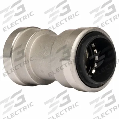 APPROVED VENDOR Push-Fit Coupling Fitting: 1/2 in OD x 1/2 in OD Size, Stainless Steel - Stainless Steel Push-to-Connect Tube Fittings