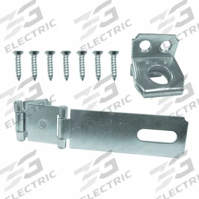 APPROVED VENDOR Hasp: Steel, 2 1/8 in Ht, 4 1/2 in Lg - Conventional Hasps