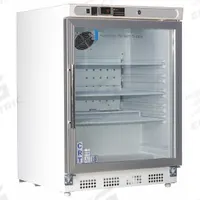 Controlled Room Temperature Cabinet: 115 V, 20°C to 25°C, 23 3/4 in Overall Wd, 25 1/2 in Overall Dp (MPN CRT-ABT-HC-UCBI-0404G). Key specifications — Brand: AMERICAN BIOTECH SUPPLY; Voltage: 115 V; Includes: (3) Shelves; Door Hinge: Right Hinge.