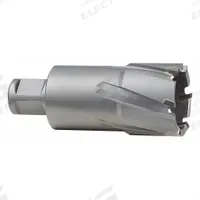 MILWAUKEE Annular Cutter: 1 3/4 in Cutter Dia, 2 in Max Cutting Dp, Bright, Carbide, Weldon Flat (MPN 49-59-4175). Key specifications — attr253884: No; attr253885: Bright; attr253886: Carbide; attr253887: Weldon Flat; attr253888: Fractional Inch; attr277149: MILWAUKEE.