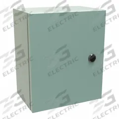 HAMMOND Electrical Enclosure: Steel, 12 in x 10 in x 6 in, NEMA 12/3R/4, Solid Cover, Hinged (MPN EN4SD12106GY). Key specifications — Closure Method: 1/4-Turn Latch; Brand: HAMMOND; Knockouts: Not Included.