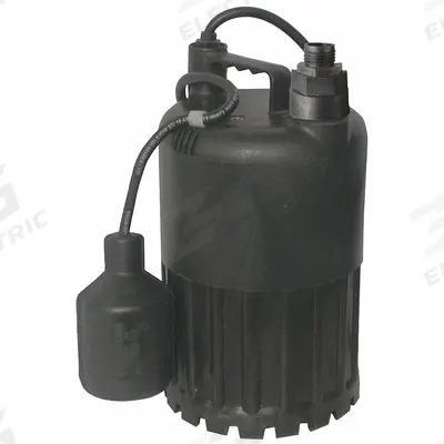 Dayton Submersible Sump Pump: 1/2 hp, 115V AC, 31.7 gpm Flow Rate @ 10' of Head - General Purpose Submersible Sump Pumps