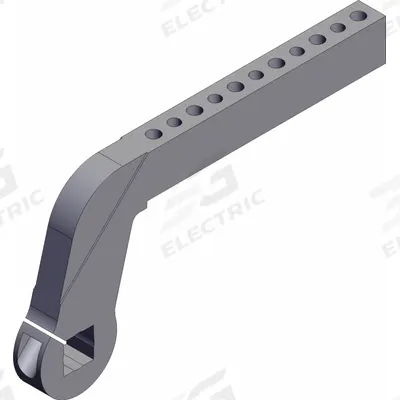 SMC Pneumatic Cylinder Clamp Arm: Mfr Part # CKZ-63A540P-X6013, Fits 63 mm Bore Dia - Accessories for Compact Power Clamp Cylinders