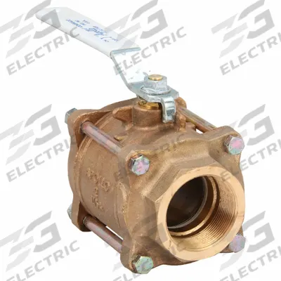 APOLLO Manual Two-Way Ball Valve: 2 in Size, Bronze, Straight, FNPT x FNPT - Bronze Ball Valves