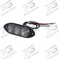 GROTE Warning/Directional Light: Combo Warning and Directional Light, Amber, 1 in Overall Wd, LED (MPN 78163). Key specifications — Operating Voltage: 12V DC; Number of Flash Patterns: 25; Electrical Connection: Blunt Cut Wires; Mount Type: Screw; Brand: GROTE; Shape: Rectangular.