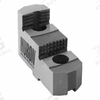 HURON Lathe Jaw: Pointed, Tongue and Groove, Steel, For 12 in Chuck, 2.43 in Ht (MPN 12MDRJ2S). Key specifications — Brand: HURON; Mounting Bolt Size: 1/2 in.