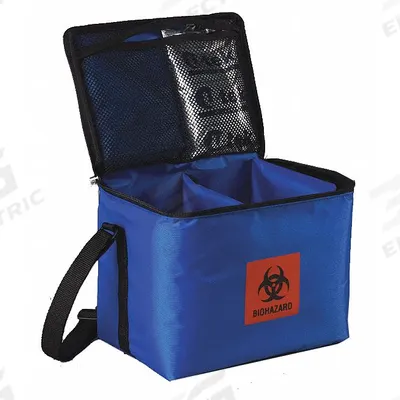THERMOSAFE Medical Transfer Tote: 10 3/4 in Overall Lg, 7 3/4 in Overall Wd, 8 1/2 in Overall Ht - Specimen Transport Coolers