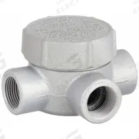 Conduit Outlet Body: Iron, GRJ, 3/4 in Trade Size, T Body, 7.3 cu in Body Capacity (MPN GRJT75). Key specifications — Series: For Round Body; Compatible Conduit Trade Size: 3/4 in; Thread Gender: Female; Hub Style: Threaded; Cover Included: Yes; Body Style: T; Connection Type: Threaded; Back Type: Round.