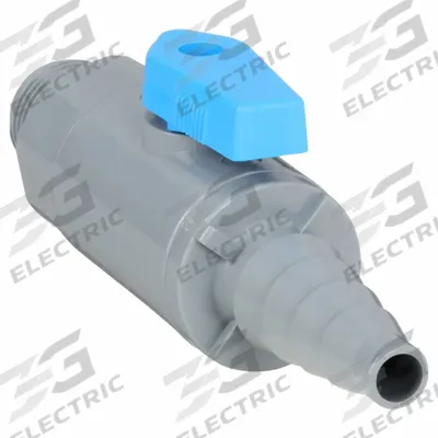 APPROVED VENDOR Manual Two-Way Ball Valve: 3/8 in, PVC, Straight, MNPT x Barb - PVC Ball Valves