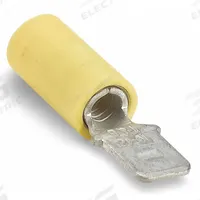 STA-KON Wire Disconnect: Male Tab, Yellow, Vinyl, Partial Coverage, 12 AWG – 10 AWG Wire Size (MPN 10RC-250T). Key specifications — attr1307035: STA-KON; attr1307036: 10RC-250T.