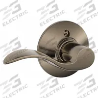 SCHLAGE Door Lockset: Dummy Lever Locksets, Nickel, ADA Compliant (MPN F170 ACC 620 LH). Key specifications — Ligature Resistance: Not Ligature-Resistant; Brand: SCHLAGE; Visual Indicator Message: No Message; Lockset Style: Accent; ADA Compliant: Yes; Finish: Satin Nickel-Plated, Blackened, Satin Relieved, Clear Coated : Brass.
