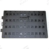 TOOLHANGER Tool Hanger Board: Black, 11 1/2 in Overall Wd, 18 in Overall Lg, Plastic (MPN 1001). Key specifications — Includes: (1) Board; Material: Plastic; Brand: TOOLHANGER; Color: Black; For Tool Type: Brooms; Product Type: Tool Hanger Board.