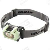 PELICAN Headlamp: 183 lm Max. Brightness, 11 hr Max Run Time, 63 m Max Beam, 2 Light Outputs (MPN 2750CC). Key specifications — Brand: PELICAN; Battery: Includes 3 AAA.