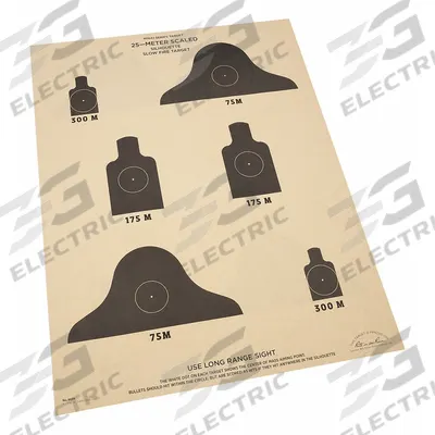 RITE IN THE RAIN Shooting Range Targets: Paper, Bullseye Target, 17 in Ht, 22 in Wd, Tan - Bullseye Targets