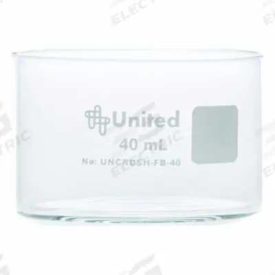 UNITED SCIENTIFIC SUPPLIES Crystallizing Dish: 50 mm Dia, 30 mm Overall Ht, No Surface Treatment, Borosilicate Glass - Crystallizing Dishes