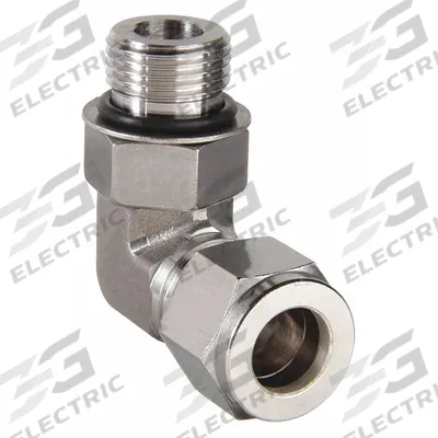 PARKER Compression Fitting Elbow: 1/4 in OD x 1/4 in Pipe Fitting Size - Double-Ferrule Stainless Steel Fittings