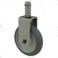 METRO Replacement Caster: 250 lb Cap, Unfinished, Silver/Gray, 5 in H x 1 1/2 in W x 5 in D (MPN 5MDRGSA-36). Key specifications — Color: Silver; Gray; Finish: Unfinished; Manufacturer Part Number: 5MDRGSA-36; Brand: METRO.